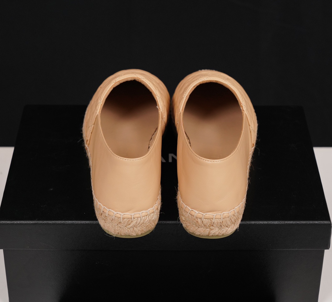 Chanel   Sheepskin Espadrilles Shoes