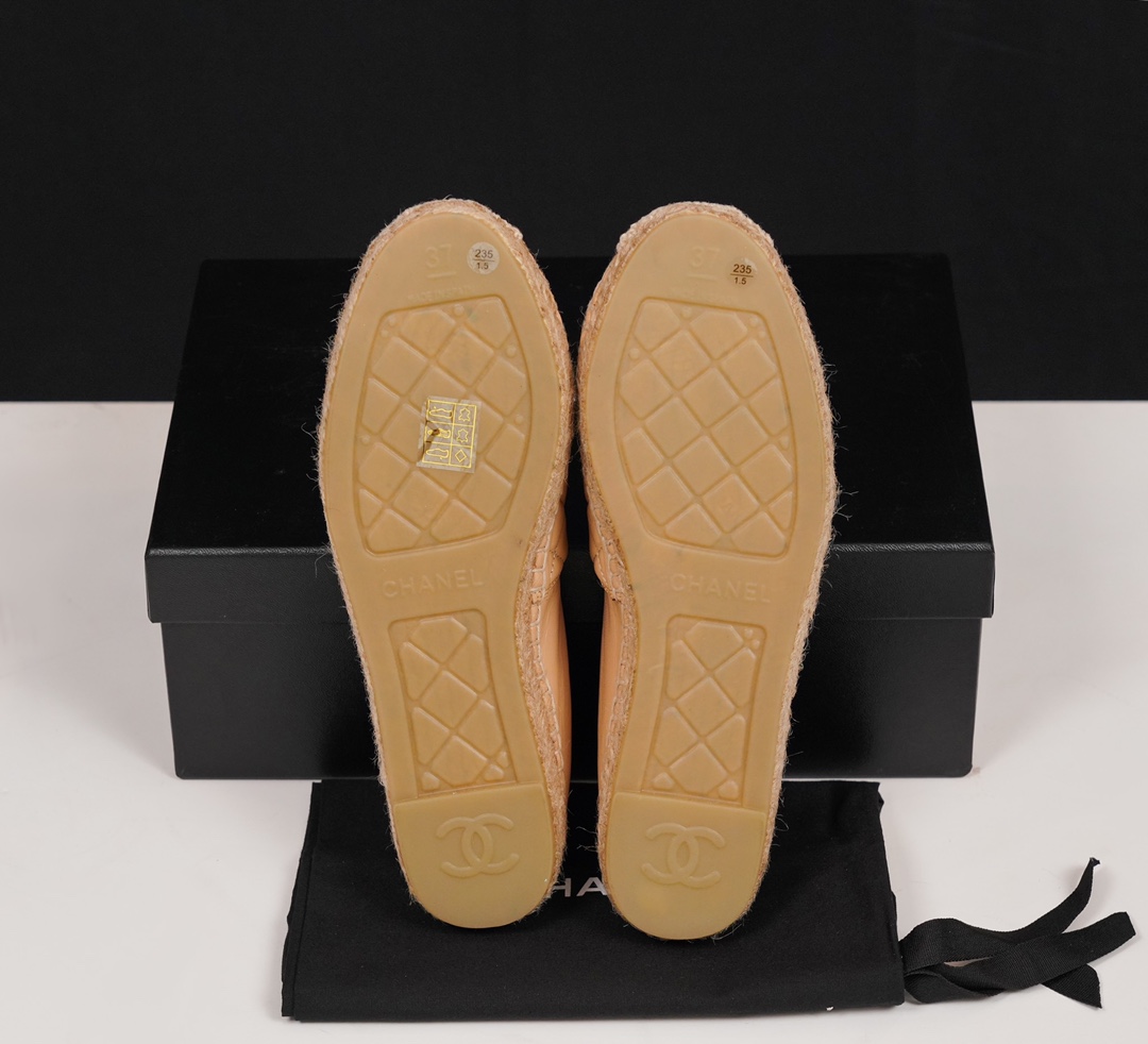 Chanel   Sheepskin Espadrilles Shoes