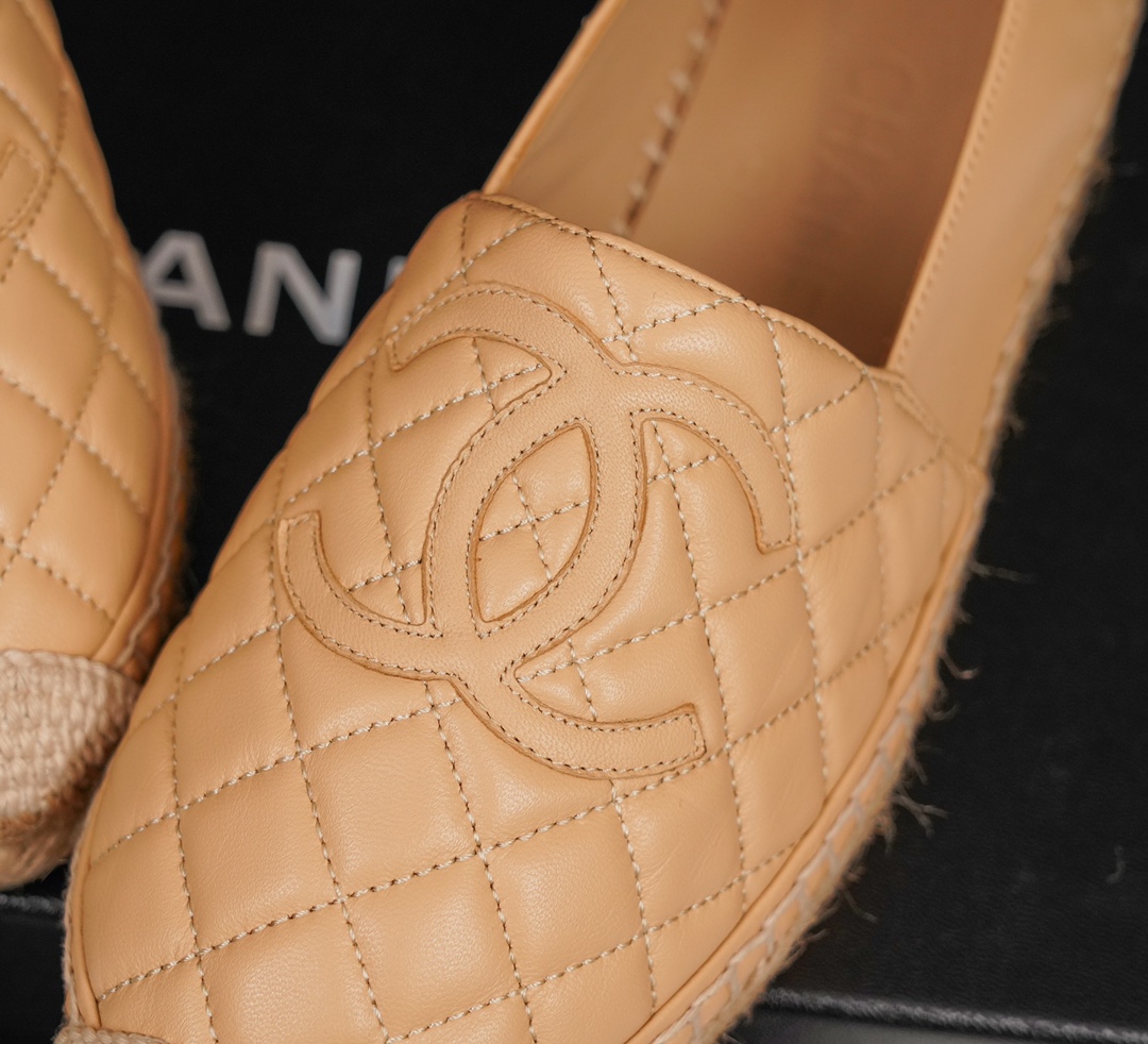 Chanel   Sheepskin Espadrilles Shoes