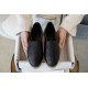 Chanel Black Calf Leather Espadrilles Shoes