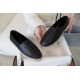 Chanel Black Calf Leather Espadrilles Shoes