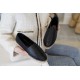 Chanel Black Calf Leather Espadrilles Shoes