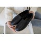 Chanel Black Calf Leather Espadrilles Shoes