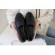 Chanel Black Calf Leather Espadrilles Shoes