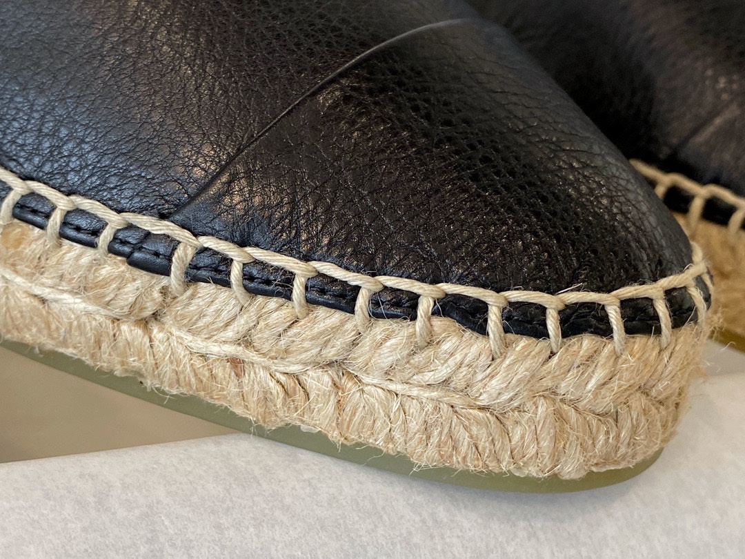 Chanel Calf Leather Espadrilles Shoes