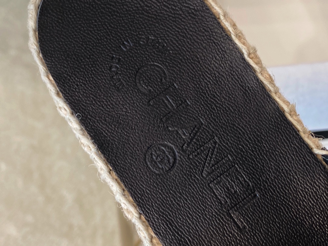 Chanel Calf Leather Espadrilles Shoes