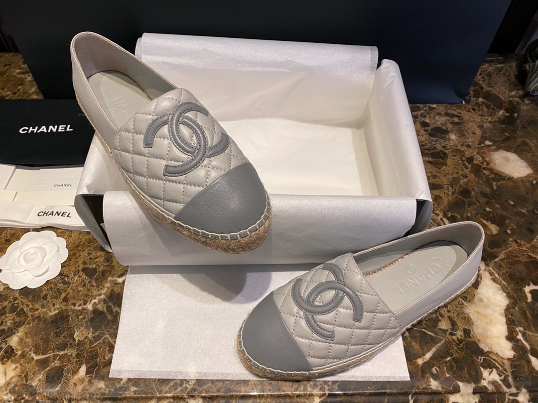 Chanel   Sheepskin Espadrilles Shoes