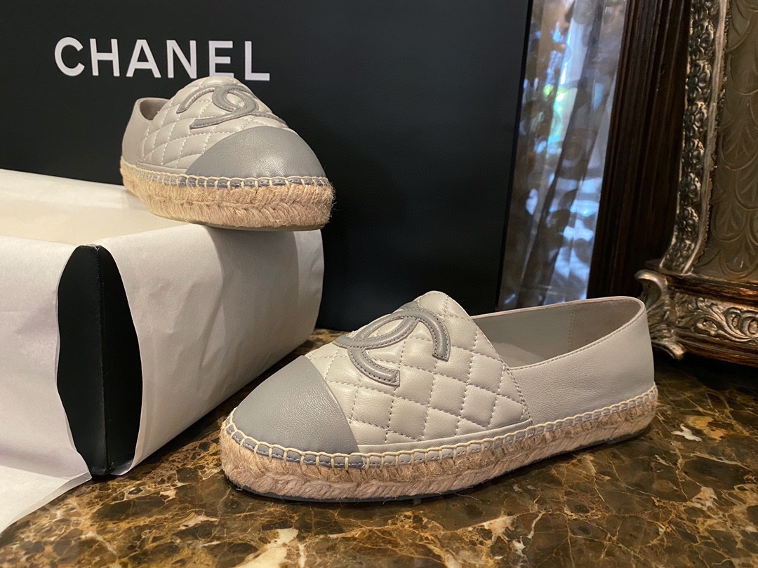 Chanel   Sheepskin Espadrilles Shoes