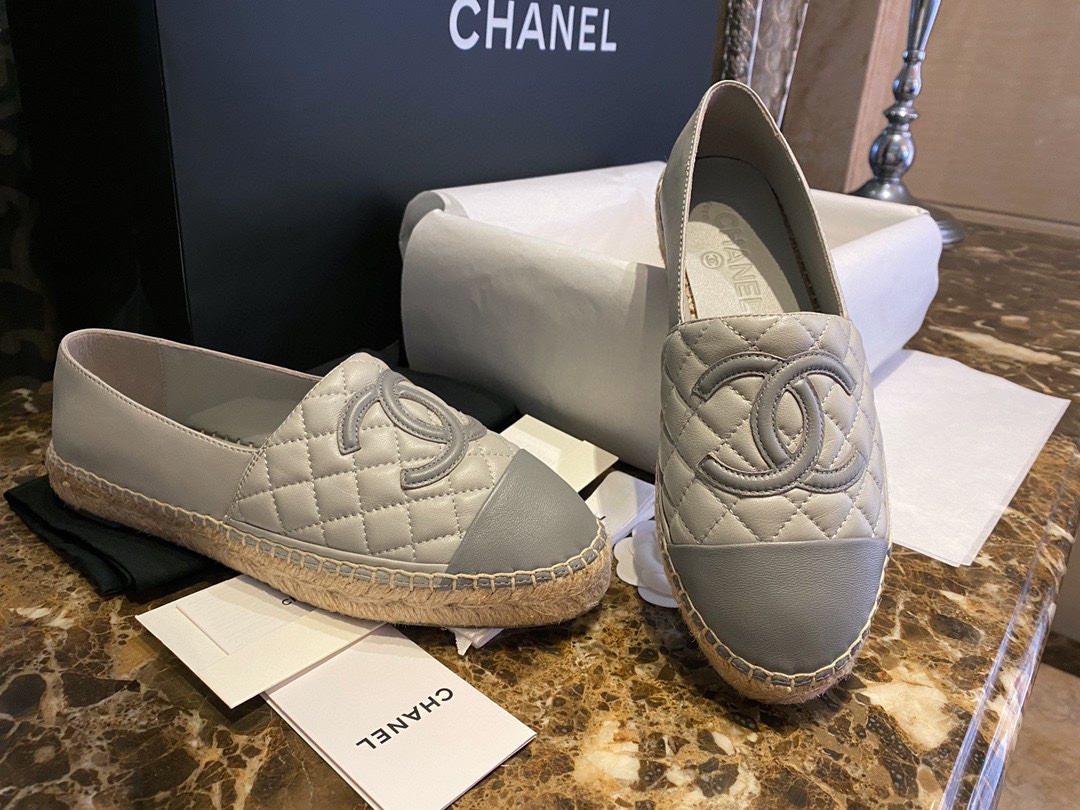 Chanel   Sheepskin Espadrilles Shoes