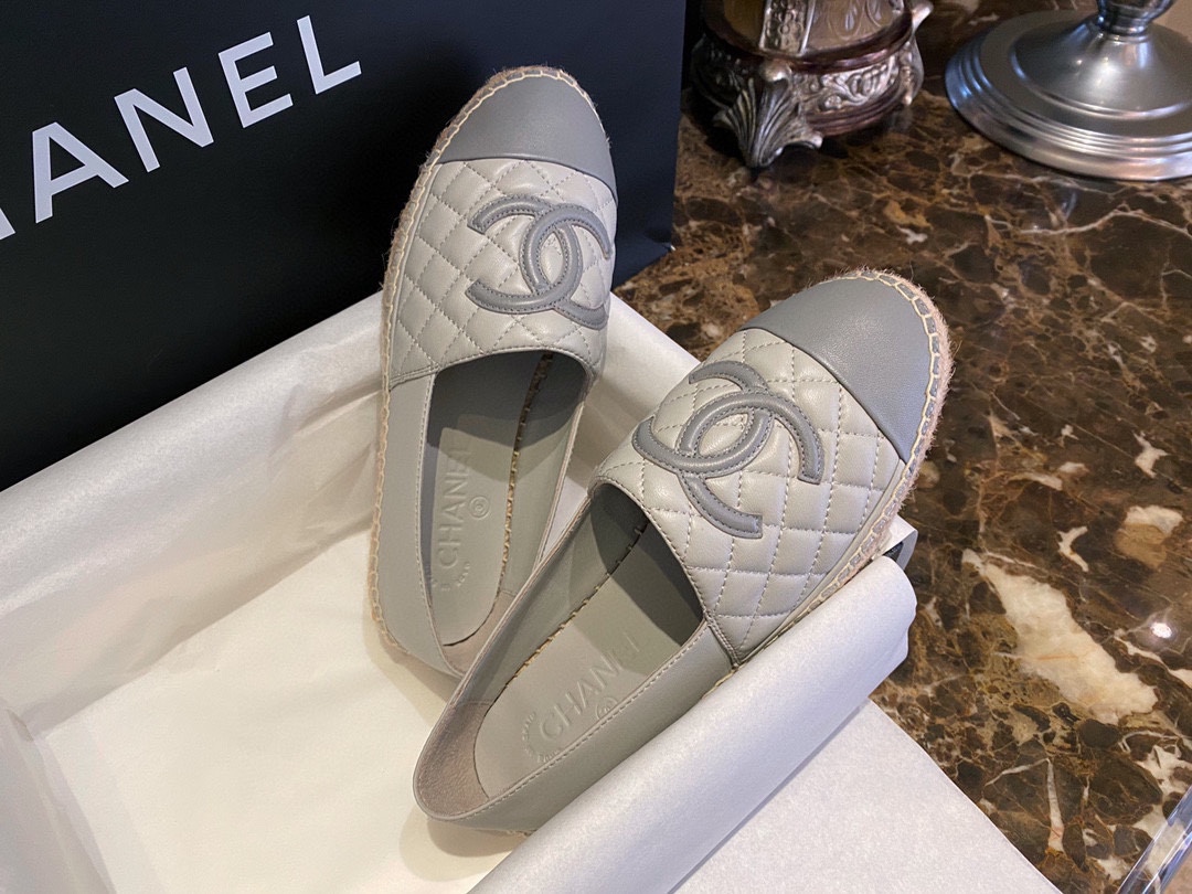 Chanel   Sheepskin Espadrilles Shoes