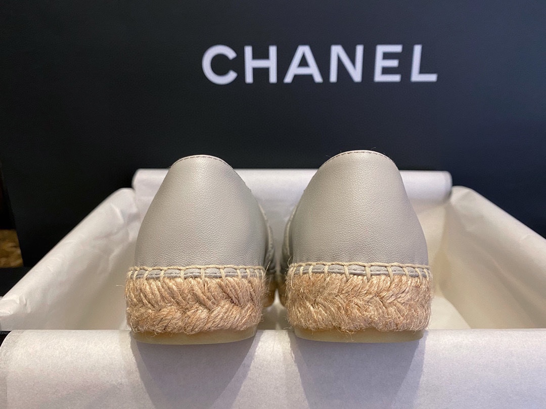 Chanel   Sheepskin Espadrilles Shoes