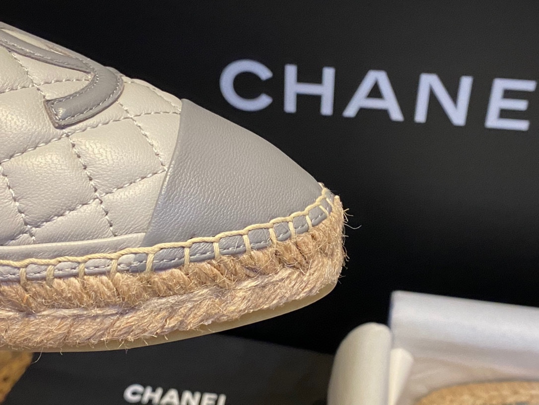 Chanel   Sheepskin Espadrilles Shoes