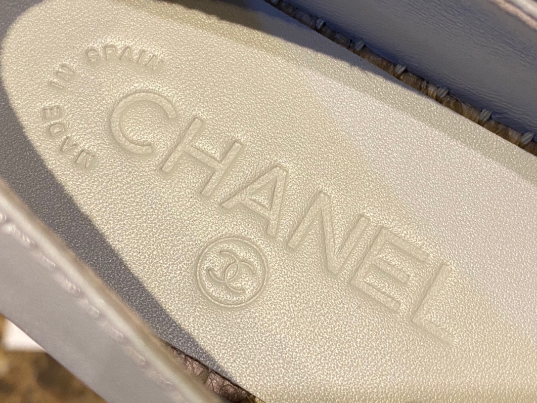 Chanel   Sheepskin Espadrilles Shoes