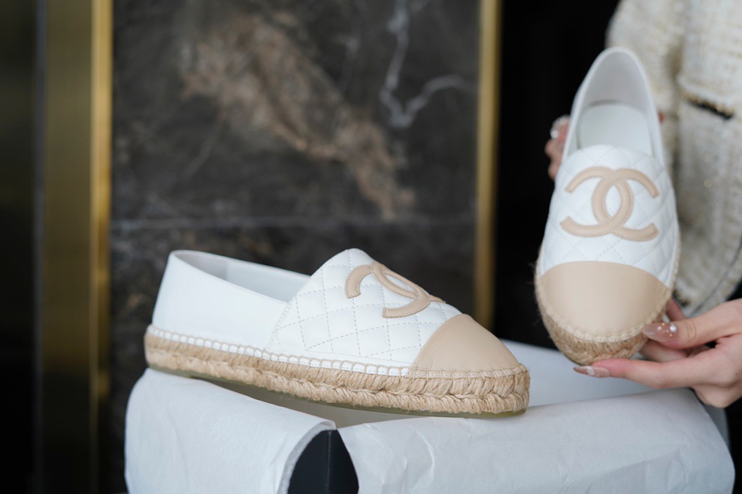 Chanel   Sheepskin Espadrilles Shoes