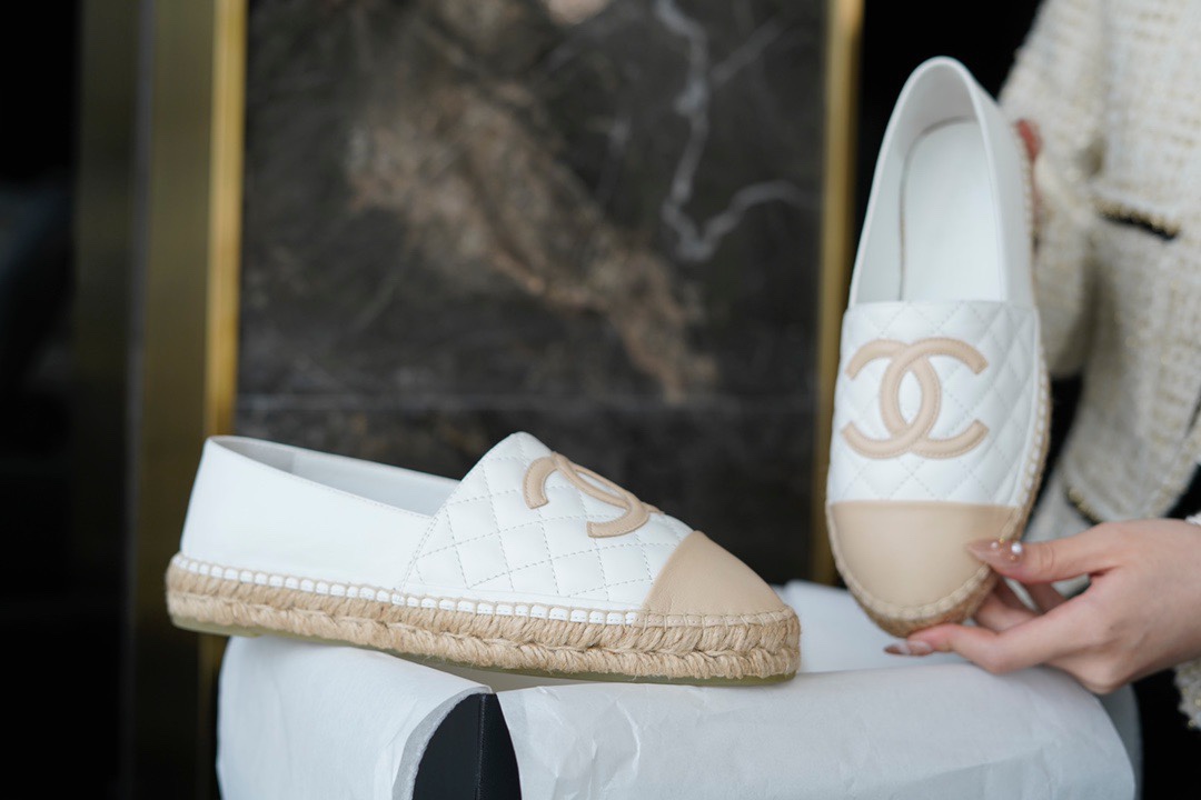 Chanel   Sheepskin Espadrilles Shoes