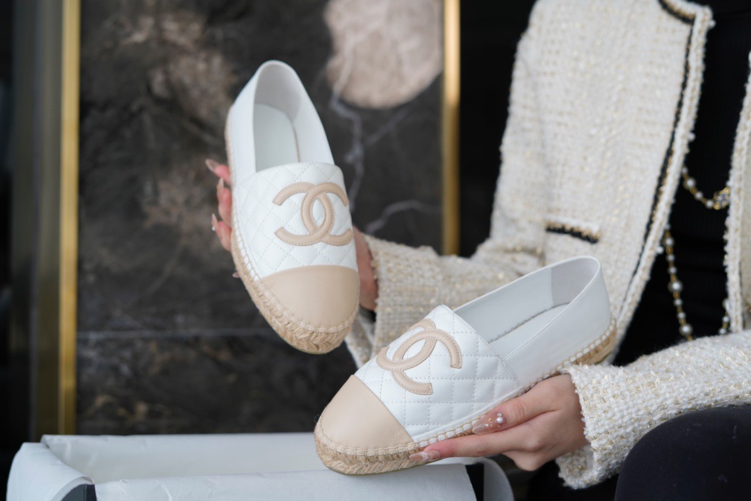 Chanel   Sheepskin Espadrilles Shoes