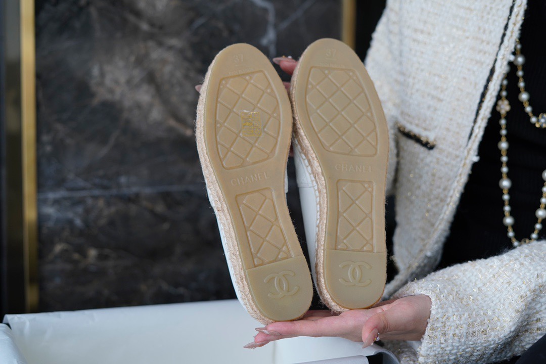 Chanel   Sheepskin Espadrilles Shoes