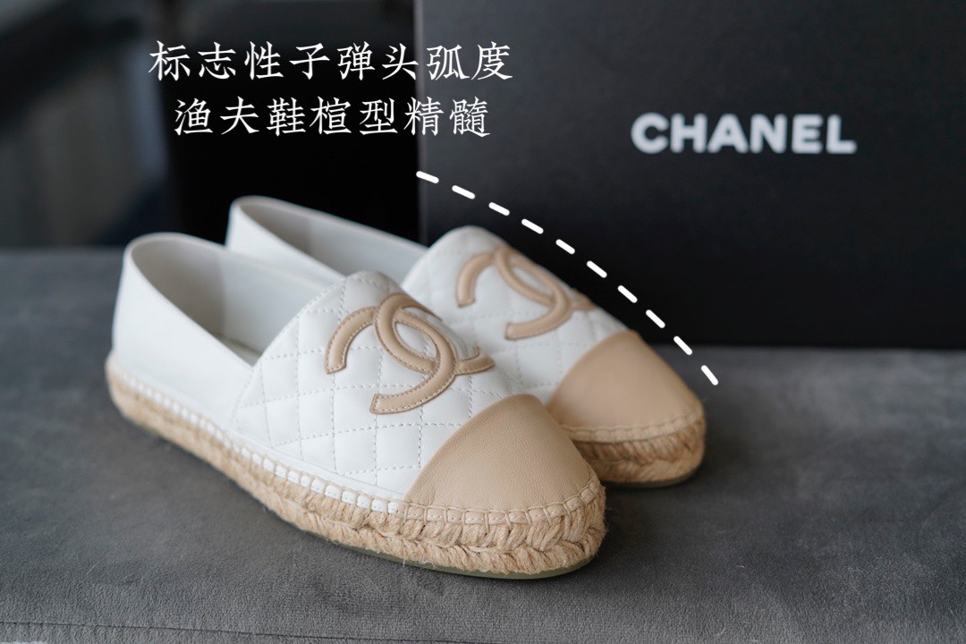 Chanel   Sheepskin Espadrilles Shoes