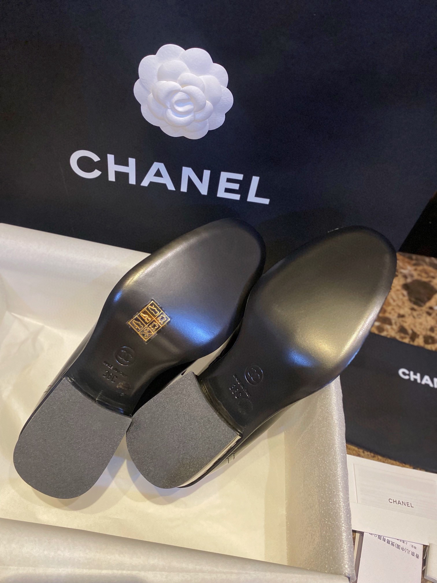 Chanel  Chain  patent leather loafers  Shoes