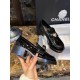 Chanel Patent Leather Heart Buckle Loafers