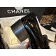 Chanel Patent Leather Heart Buckle Loafers