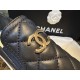 Chanel Blue and Black Patchwork Diamond Loafers