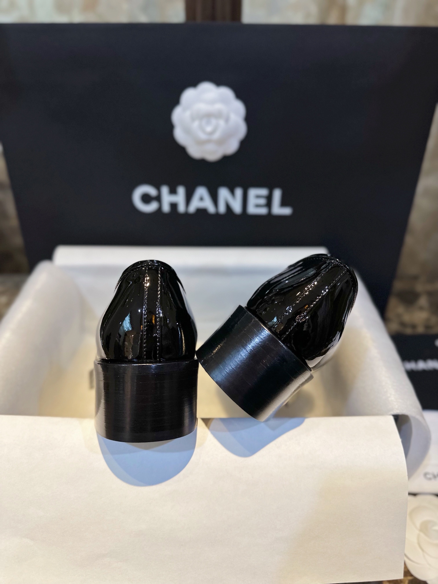 Chanel Chic Double C Long Tassel Loafers