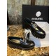 Chanel Platform Loafers with Silver Buckle