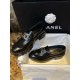 Chanel Platform Loafers with Silver Buckle