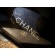 Chanel Black Patent Round Buckle Loafers