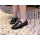 Chanel Sheepskin Chain Detail Loafers