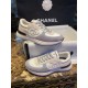 Chanel Suede Grape-Colored Sneakers