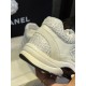 Chanel Snowflake Silver Fur Sneakers