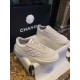 Chanel Grey-Pink Colorblock Sneakers