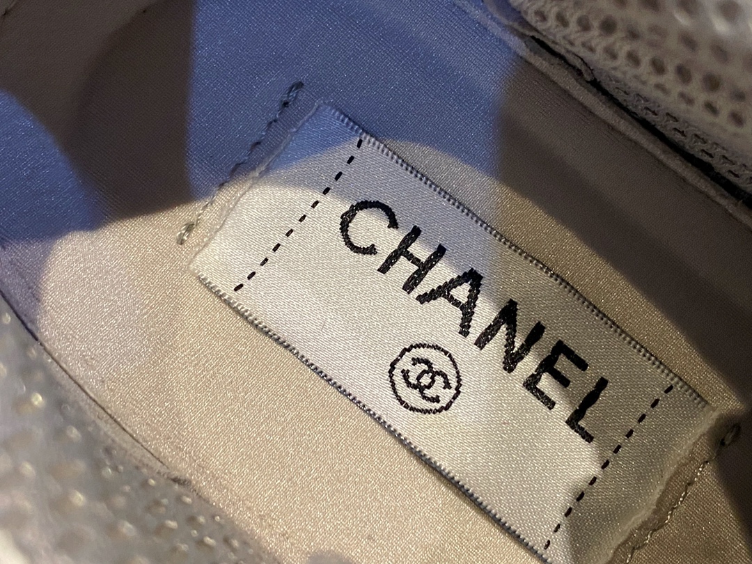 Chanel Grey-Pink Colorblock Sneakers