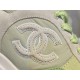 Chanel Suede Sports Shoes in Grass Green