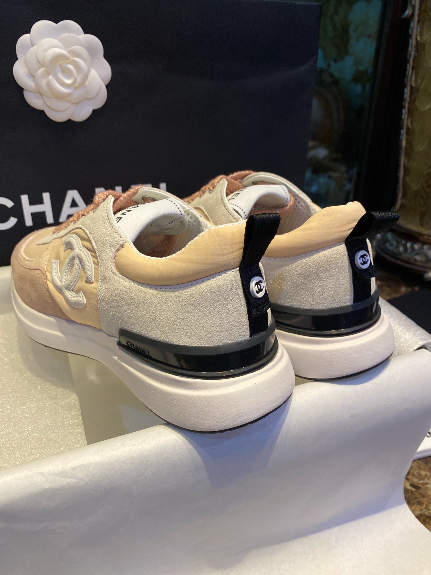 Chanel Suede Sports Shoes in Girly Pink