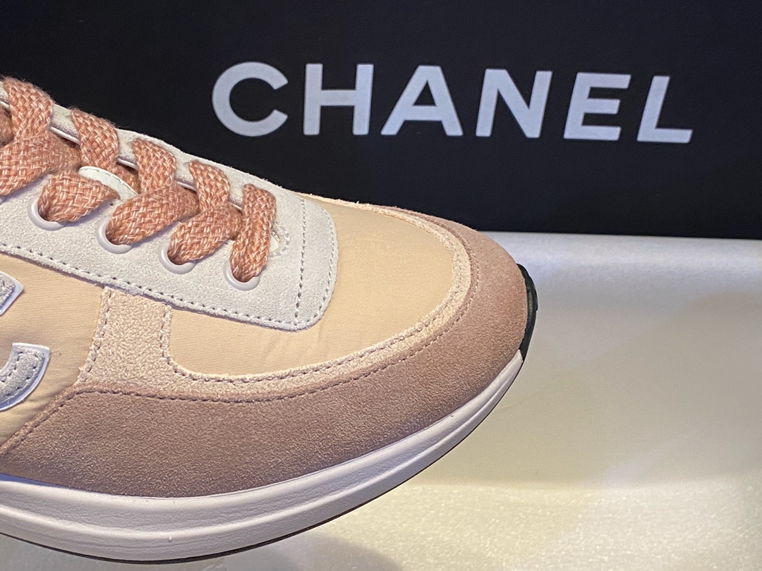 Chanel Suede Sports Shoes in Girly Pink