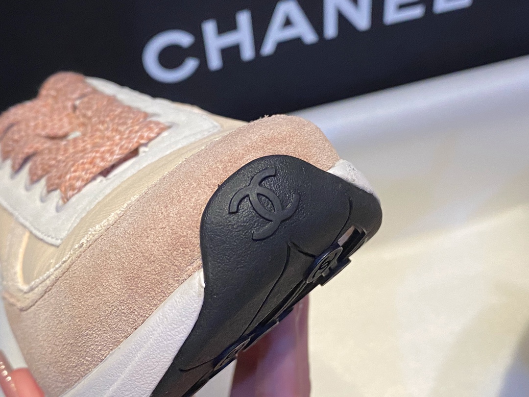 Chanel Suede Sports Shoes in Girly Pink