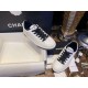 Chanel Black and White Panda Skate Shoes