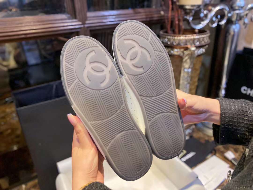 Chanel Black and White Panda Skate Shoes