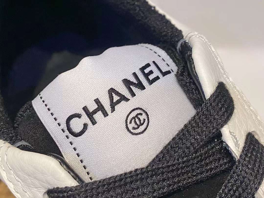 Chanel Black and White Panda Skate Shoes