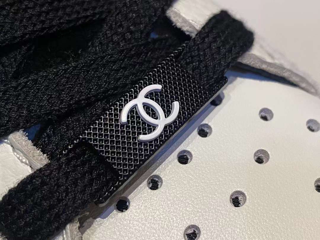 Chanel Black and White Panda Skate Shoes