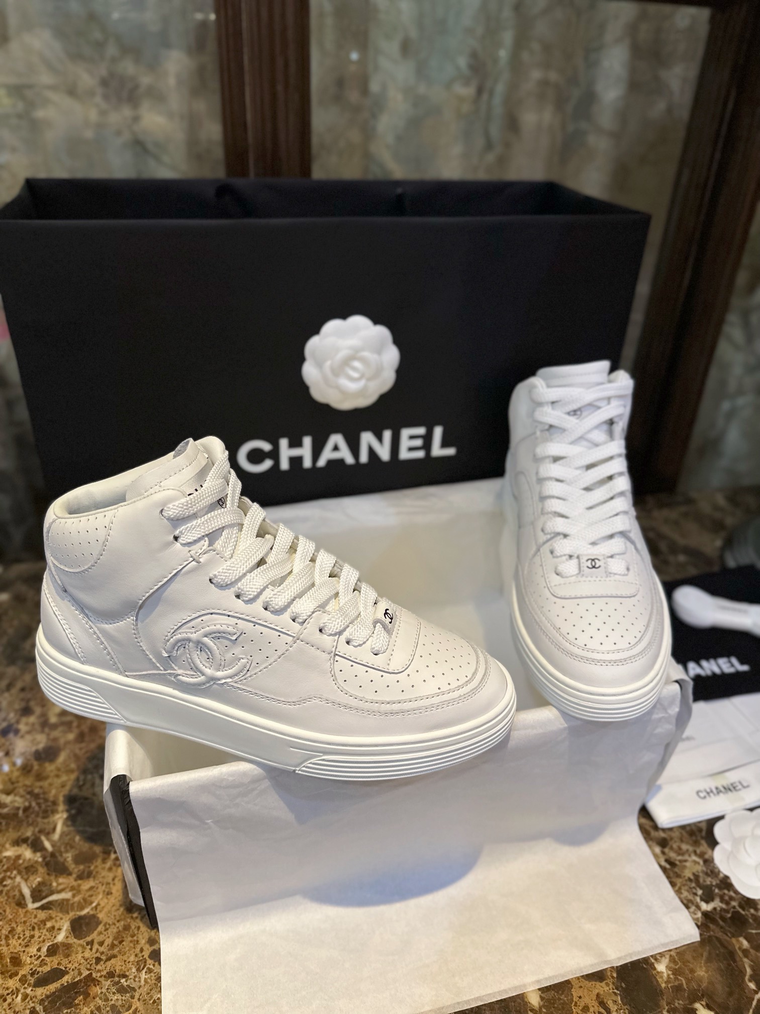 Chanel Air Force 1 High-Top Sneakers