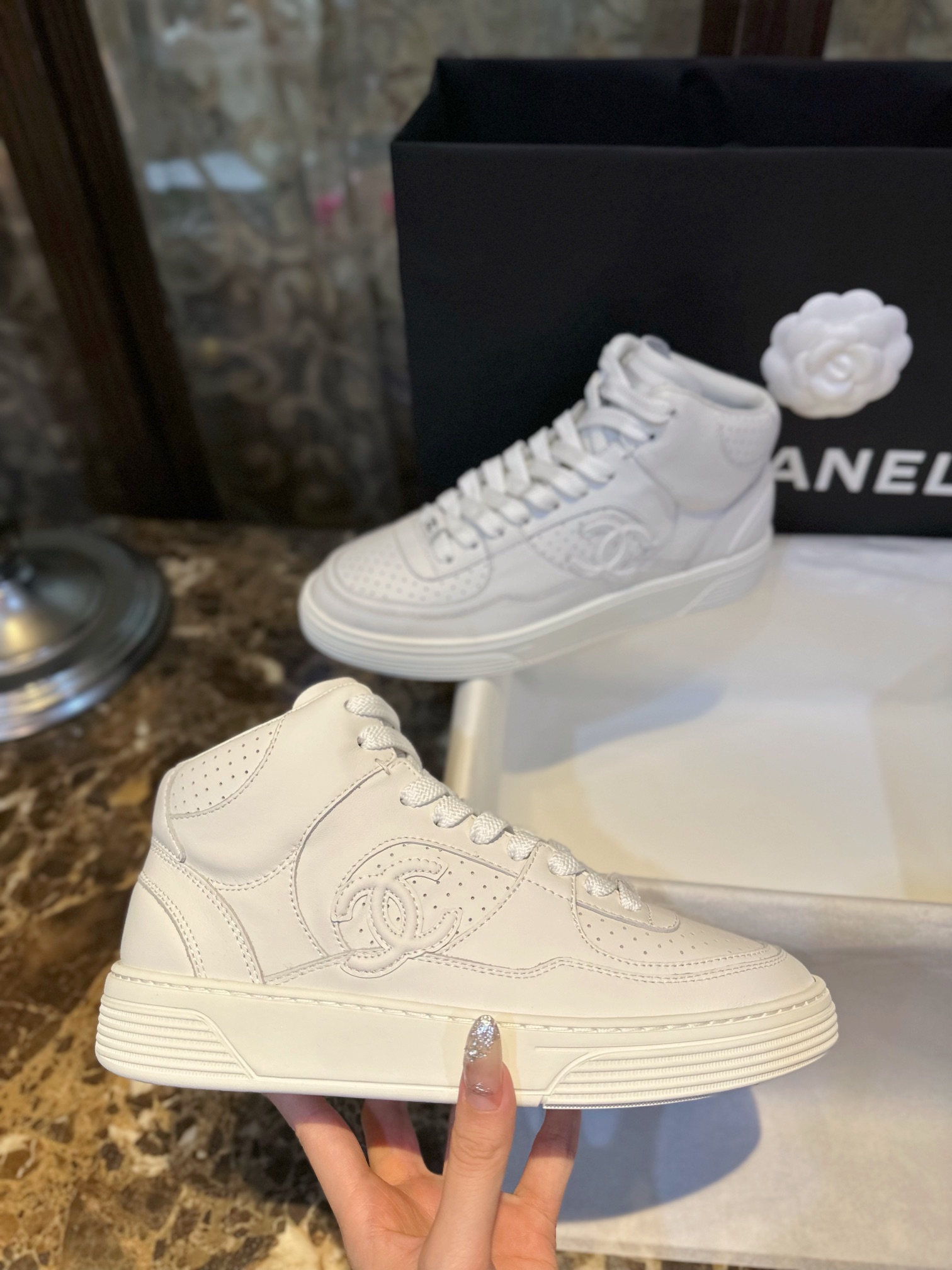 Chanel Air Force 1 High-Top Sneakers