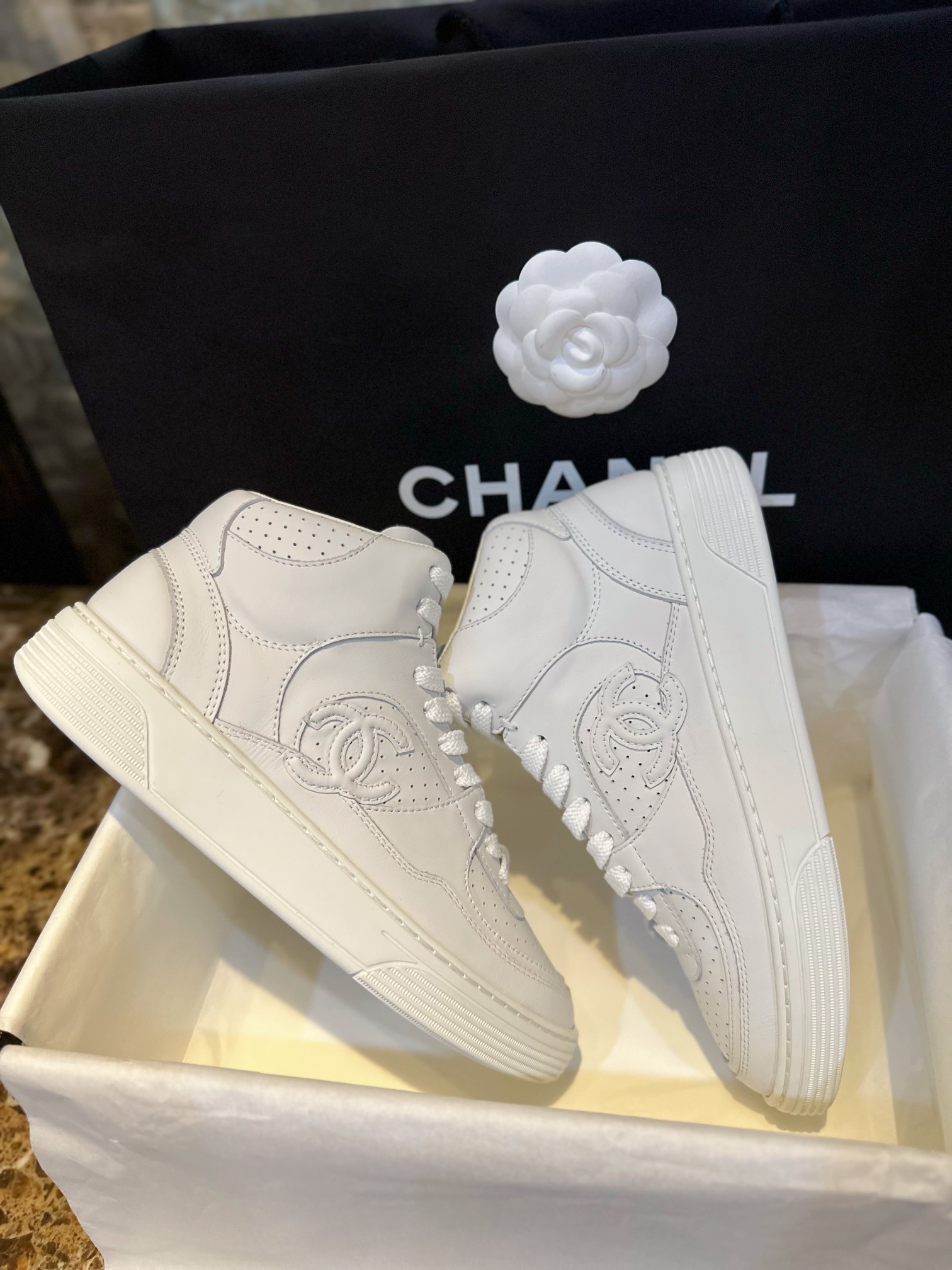 Chanel Air Force 1 High-Top Sneakers