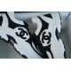 Chanel Embossed Panda Pattern Sneakers