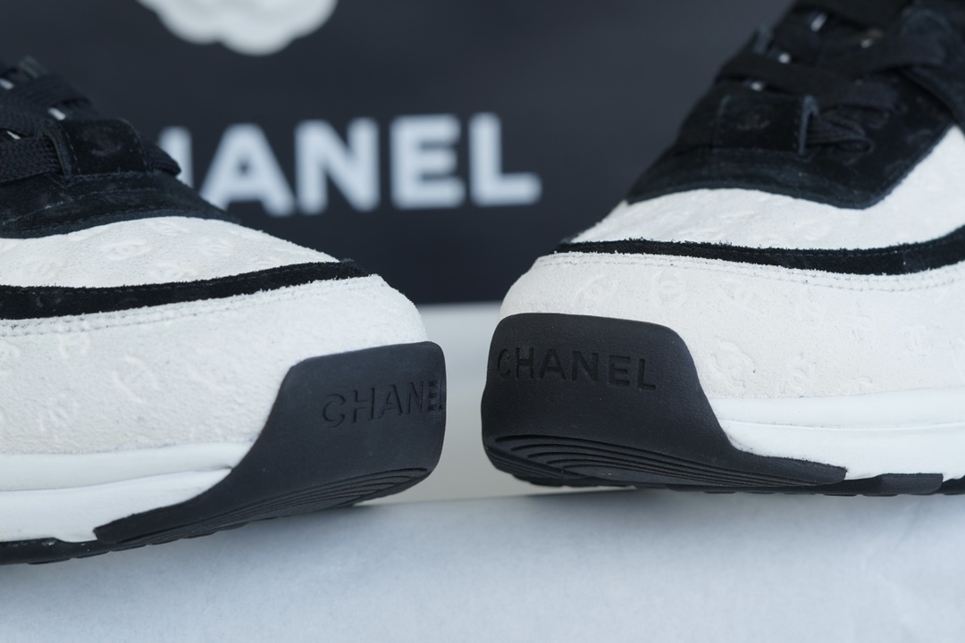 Chanel Embossed Panda Pattern Sneakers