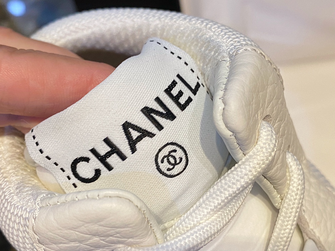 Chanel High-Top White Sneakers