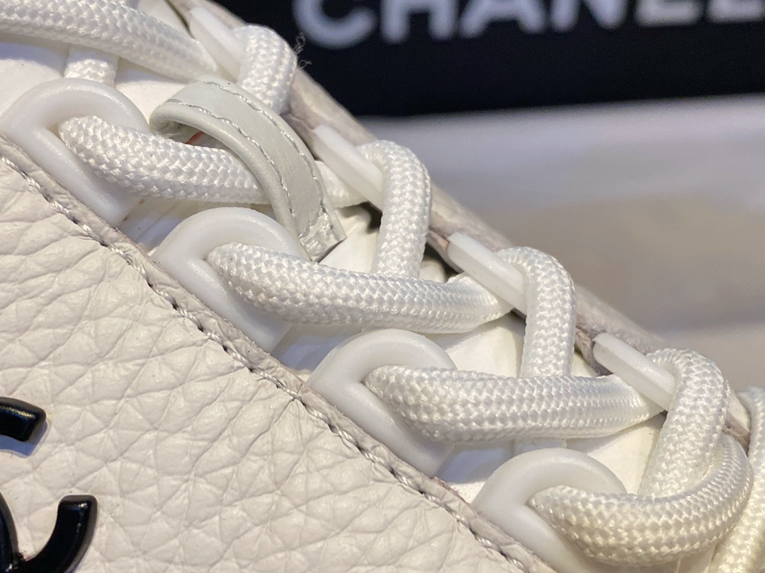 Chanel High-Top White Sneakers